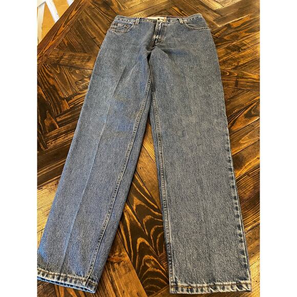 Levi’s 550 Relaxed Tapered Jeans Women 12L Classic Academia Tall Western Cowgirl - Picture 1 of 10